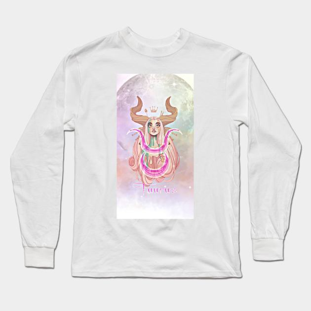 Taurus Design Long Sleeve T-Shirt by the.after.effect.photos@gmail.com